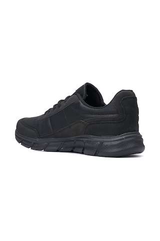 Günlük Erkek Yetişkin Sneaker Spor Ayakkabı Bağcıklı Büyük Numara Rahat Esnek 050c Siyah