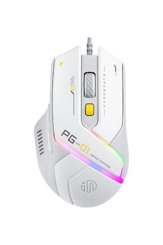 Inphıc Pg1 Usb Kablolu E-spor Oyun Mouse Rgb Işık Bilgisayar Dizüstü Fare