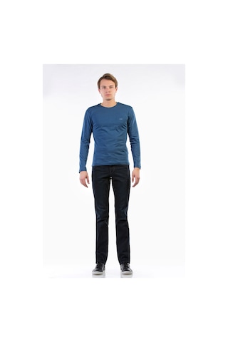 Vigoss Battal Erkek Sweatshırt B44221-03370 - Koyu İndigo