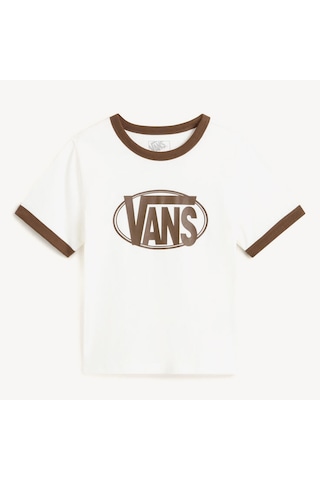 Vans Center Chest Ringer Kadın Beyaz T-shirt Vn000txsc9f1