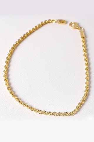 Halat Bileklik N11.13558 Sarı Altın