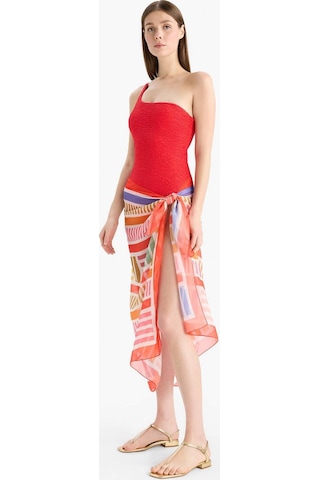 Defacto Desenli Şifon Pareo-fall İn Love D0966ax25hsrd93 Kırmızı