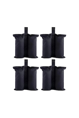 Homyl 4 Adet Kum Torbaları Taşınabilir Gölgelik Siyah