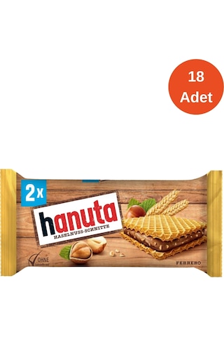 Hanuta Fındıklı Çikolatalı Gofret 2'li 44 Gr - 18 Adet Hanuta Fındıklı Çikolatalı Gofret 2'li 44 Gr - 18 Adet