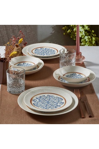 Güral Porselen Güral Porselen Camelia 24 Parça 6 Kişilik Yemek Takımı 22153 Çok Renkli