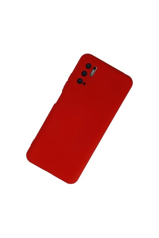Xiaomi Redmi Note 10 5g Kılıf Nano İçi Kadife Silikon - Kırmızı Belirtilmemiş