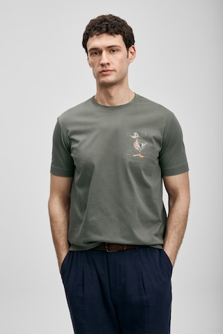 Lufian Fınx Modern Grafik T- Shirt Koyu Yeşil Koyu Yeşil 111020313100610