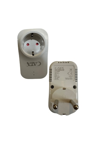 Ct-9186 Akım Ve Çocuk Korumalı Tekli Kablosuz Priz 1 Adet Beyaz