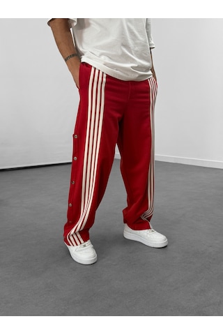 Cocopelli Şeritli Kırmızı Erkek Baggy Pantolon Coc1060 Kırmızı