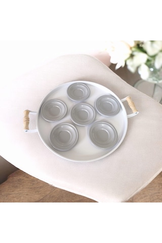 Çay Tabağı-bardak Altlığı-metal Gri Çay Tabağı-paslanmaz K Gri