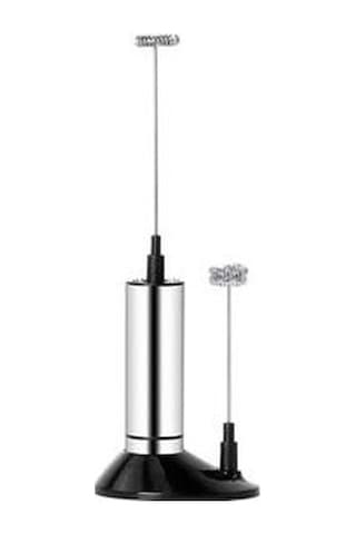 Yasammerkezi Elektrikli Süt Köpürtücü 2 Çırpma El Süt Köpürtücü Mutfak Mikseri Cappuccino Kahve Yumurta Çırp Ahşap