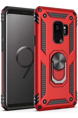 Zore Galaxy Uyumlu S9 Kılıf Msra Vega Kapak - Kırmızı Kırmızı