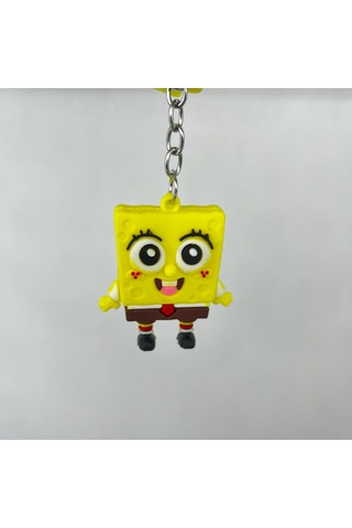 Sünger Bob Silikon Bileklikli Anahtarlık/çanta Süsü