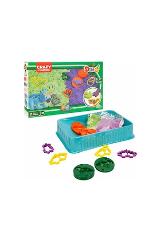 Sunman Oyuncak Crafy Dino Oyun Kumu Seti 250 G 11 Parça - Standart