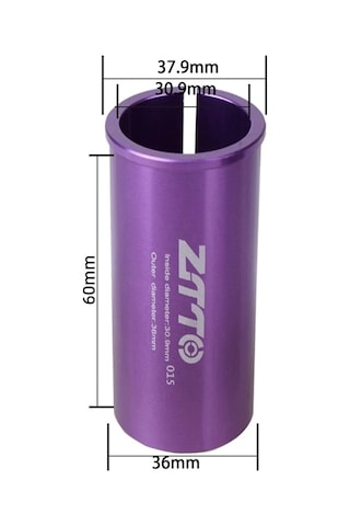 Ztto Bisiklet Koltuğu Sonrası Adaptör Alüminyum Bisiklet Koltuğu Sonrası Boru Azaltıcı Kol Dönüştürücü - 30.9 Mm'den 36 Mm'ye