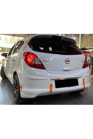 Opel Corsa D Arka Ek Plastik Siyah Difüzör 2006-2014 Arka-bodykit-ek-karlık