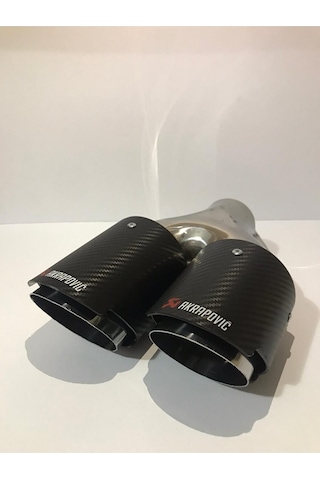 Akrapovic Çift Çıkışlı Akrapoviç Siyah Sol Taraf Egzoz Ucu 90mm