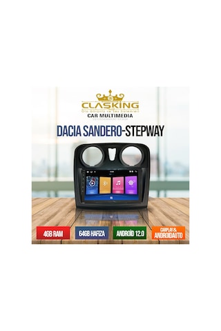 Dacıa Sandero Stepway 4gb Ram 64gb Hafıza Androıd 12 Multımedia