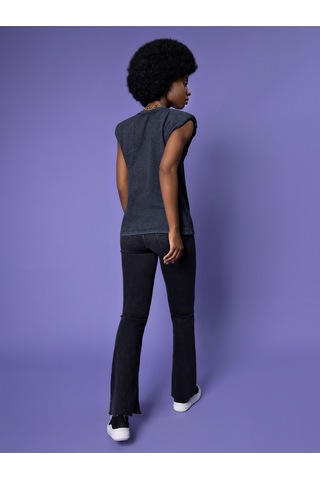 Loose Fit Kadın Tshirt K.kol Antrasit
