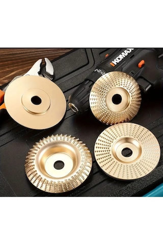 Senbang Ahşap Ve Metal Taşlama Tekerlek Seti 3 Parça 100 Mm Düzlem Eğim Ark Oyma Diski