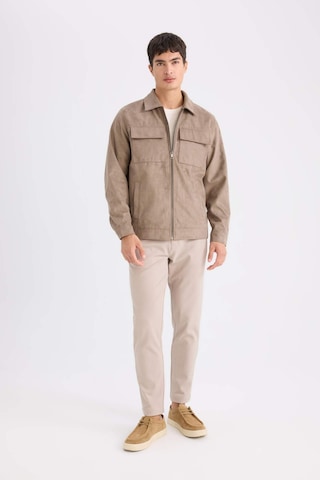 DeFacto Slim Fit Dar Kesim Gömlek Yaka Fermuarlı Mevsimlik Baharlık Mont D6334AX25SPBG73