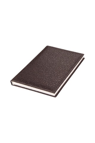 4913 Defter 17x24 Cm. Kareli 160 Yapraklı Deri Hilton Desen Kapaklı Kahverengi Kahverengi Çok Renkli