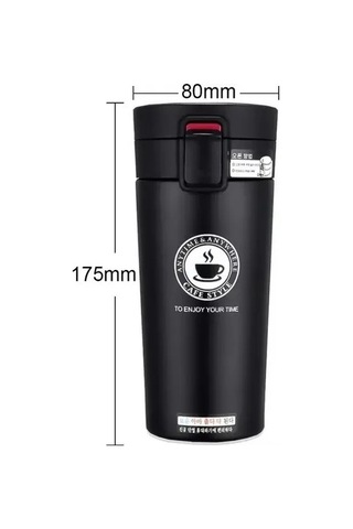 Paslanmaz Çelik Termos Bardak-mercampoutdoor Siyah