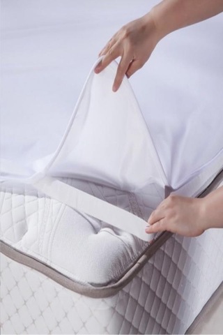 Mycey Bebe Alezi 80x160 Cm Pamuk Sıvı Geçirmez Beyaz