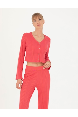 Pierre Cardin Kadın Fuşya Hırka Örme 50263591-vr023 Fuşya