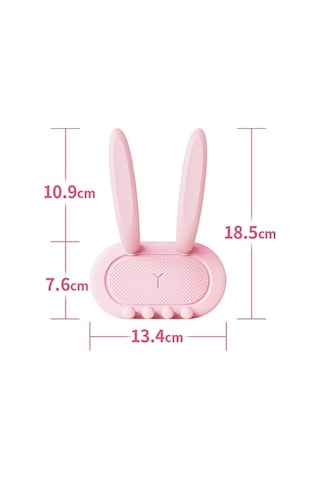 Dancemonkey Sevimli Tavşan Kulaklı Çok Fonksiyonlu Duvara Monte Askı Aparatı Ahşap