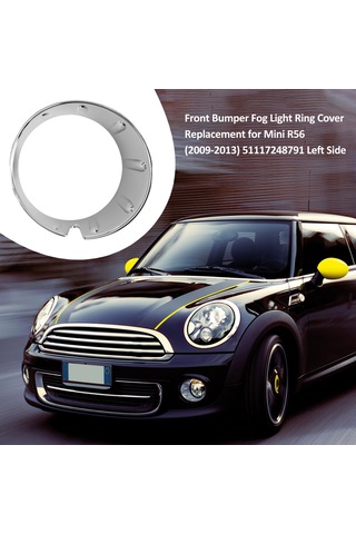Youmex Mini R56 2009-2013 Ön Tampon Sis Farı Halkası Kapağı Yedek Parça - Sol Taraf Abs Malzeme