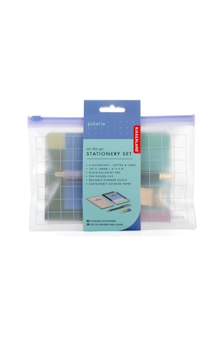 Kikkerland Inkerie Dosyalı On The Go Stationery Set Kırtasiye Seti Çok Renkli