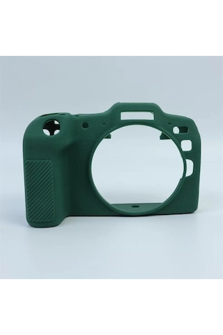 Butu Canon Eos R8 Kılıf İçin Çizilmeye Dayanıklı Silikon Kamera Kılıfı Koruyucu - Siyahımsı Yeşil