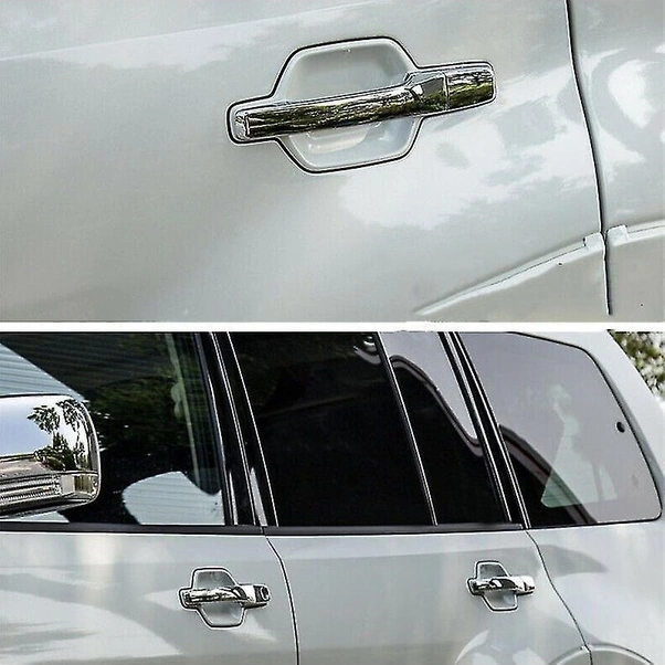 Fortunelane 2007-2019 Mitsubishi Pajero V80 Kapı Kolu Koruyucu Kapağı, Pластик Malzeme, Çizilmeye Dayanıklı, Kolay Montaj