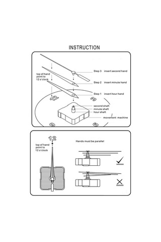 Qingmipy Sessiz Tarama Quartz Saat Motoru Seti - Dıy İçin Plastik-alüminyum Akrep, Yüzük, Saniye İğneleri Pil Dahil Değil Çok Renki