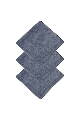 Larımar Mikrofiber Kalın Süper Emici Araç Kurulama Temizlik Bezi Gri 10'lu 40 x 40 CM
