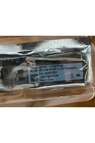 Hpe X120 1G Sfp Lc Sx Transceiver Jd118B