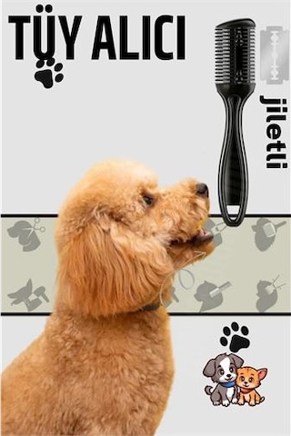 Kedi Ve Köpek Jiletli Tüy Alma Tarağı Kedi Ve Köpek Jiletli Tüy Alma Tarağı