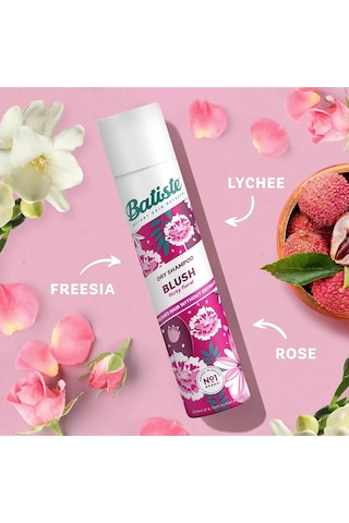Batiste Kuru Şampuan Allık 200ml, Çiçek Ve Seksi Kokulu, Yıkama Arasında Saçları Yenilemek İçin Durulama Sprey 1 KG