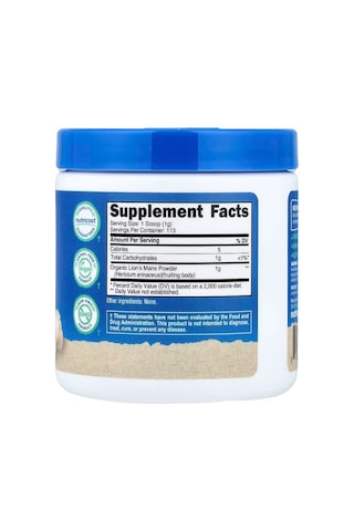 Nutricost Organic Lion's Mane Mushroom Brain & Cognitive 113 G