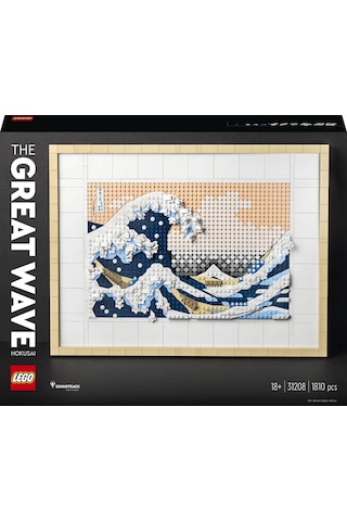 LEGO® Art Hokusai – Büyük Dalga 31208 - Yetişkinler için Koleksiyonluk Kanvas Tablo Yapım Seti (1810 Parça)