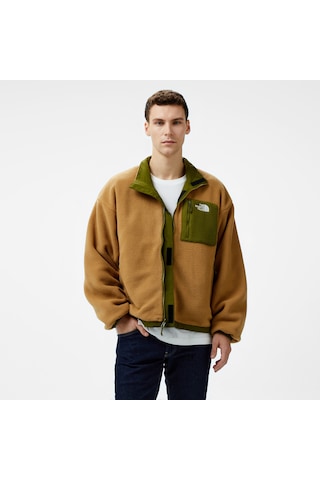 The North Face Yumiori Çift Taraflı Erkek Kahverengi Polar Mont Düz Nf0a89gt39m1 Kahverengi