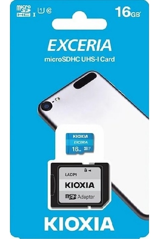 Kioxia SDHC UHS-1 C10 16 GB Exceria Micro Hafıza Kartı