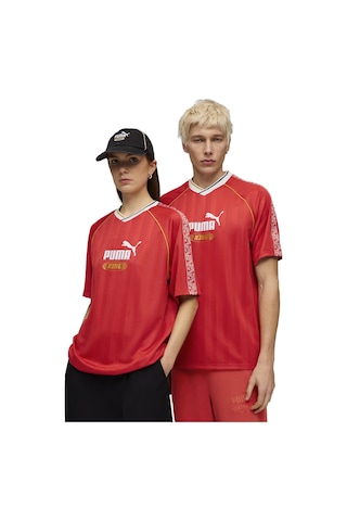 Puma King Relaxed Jersey Unisex Kırmızı Günlük Stil Forma 63256311 Kırmızı