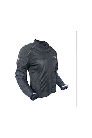 Forte Gt Dark Night Cordura Bayan Yazlık Motosiklet Montu Siyah