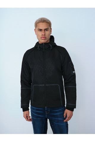 Regular Fit Erkek Yağmurluk Siyah