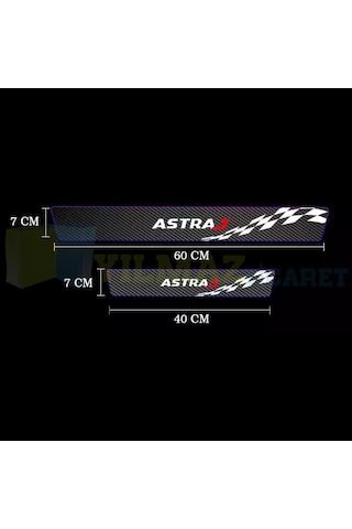 Opel Astra J Karbon Kapı Eşiği Koruma Oto Sticker 4 Parça