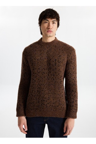 Mustang Kahverengi Erkek Loose Fit Kazak M5wm-kzk1557 Kahve