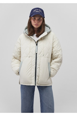 Mavi - Kapüşonlu Beyaz Ceket 1110499-86412 Beyaz