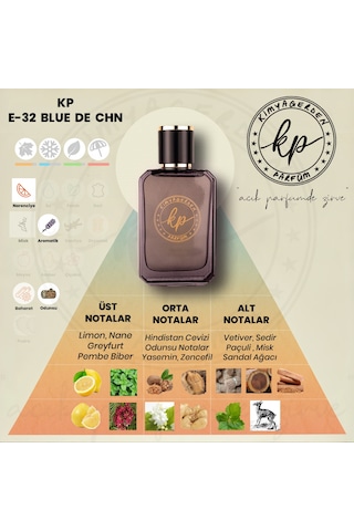 Kimyagerden E-32 Açık Parfüm Çeşitleri 50 ML